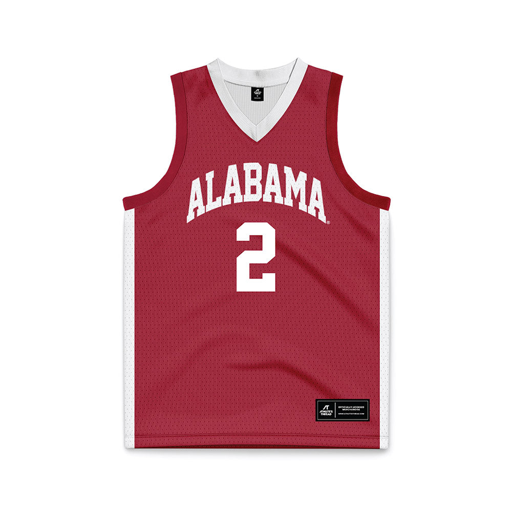 Alabama - NCAA Men's Basketball : Aden Holloway - Crimson Basketball Jersey