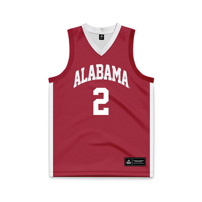 Alabama - NCAA Men's Basketball : Aden Holloway - Crimson Basketball Jersey