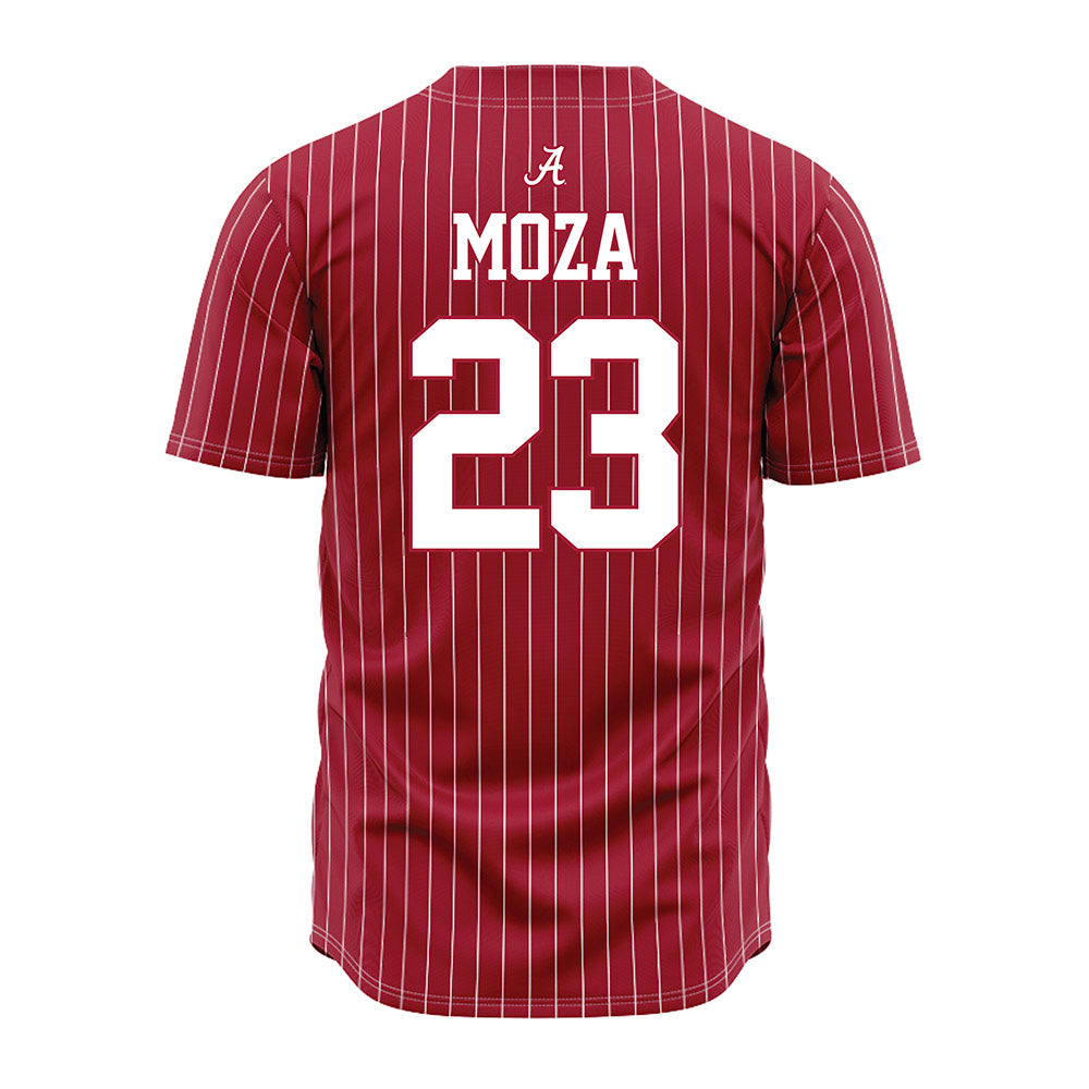 Alabama - NCAA Baseball : Aidan Moza - Pinstripe Jersey
