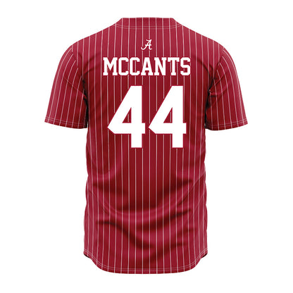 Alabama - NCAA Baseball : TJ McCants - Pinstripe Jersey