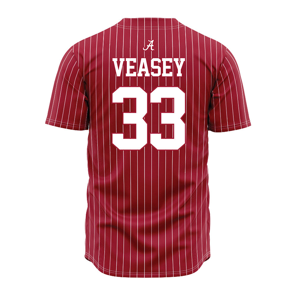 Alabama - NCAA Baseball : Ariston Veasey - Pinstripe Jersey
