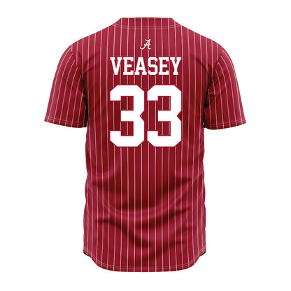 Alabama - NCAA Baseball : Ariston Veasey - Pinstripe Jersey