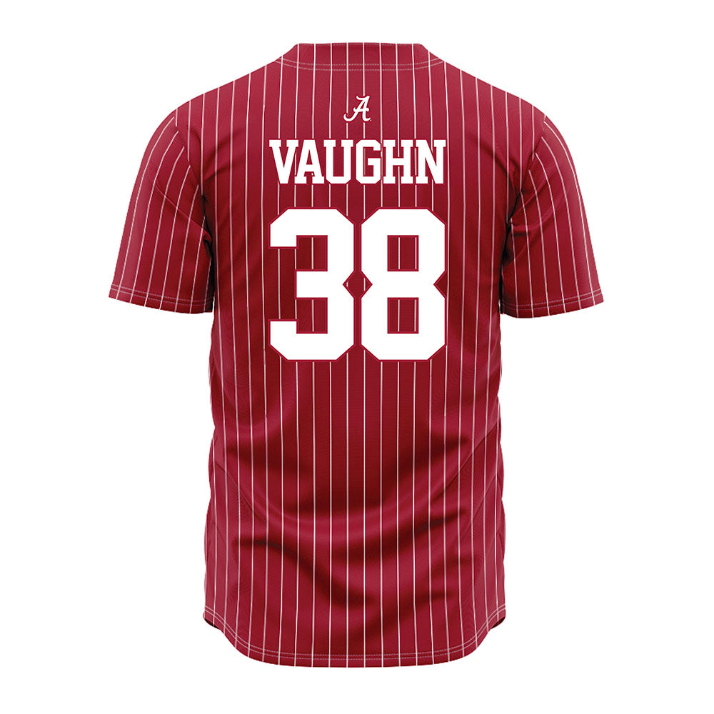 Alabama - NCAA Baseball : Luke Vaughn - Pinstripe Jersey