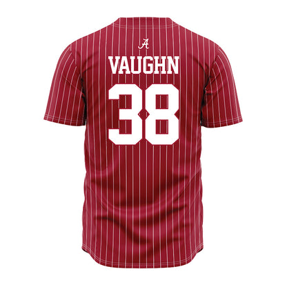 Alabama - NCAA Baseball : Luke Vaughn - Pinstripe Jersey