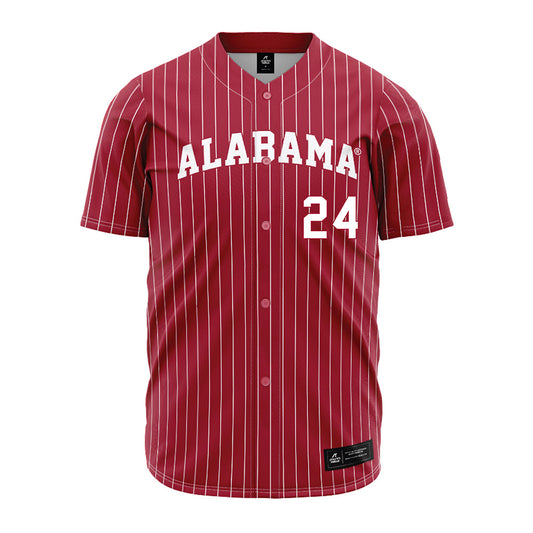 Alabama - NCAA Baseball : Tate Robertson - Pinstripe Jersey