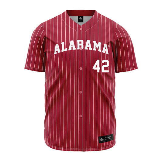 Alabama - NCAA Baseball : Alton Davis II - Pinstripe Jersey
