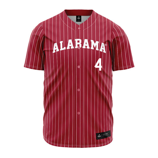 Alabama - NCAA Baseball : Riley Quick - Pinstripe Jersey
