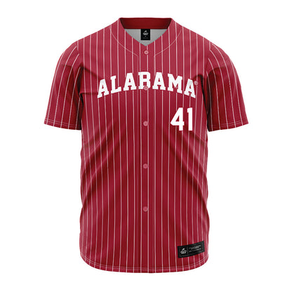 Alabama - NCAA Baseball : Connor Ball - Pinstripe Jersey