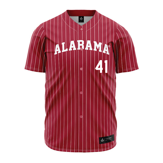 Alabama - NCAA Baseball : Connor Ball - Pinstripe Jersey