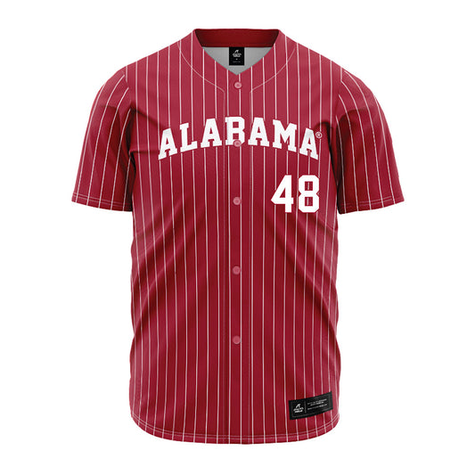 Alabama - NCAA Baseball : Bobby Alcock - Pinstripe Jersey