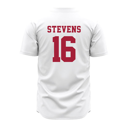 Alabama - NCAA Baseball : Jonathan Stevens - White Jersey