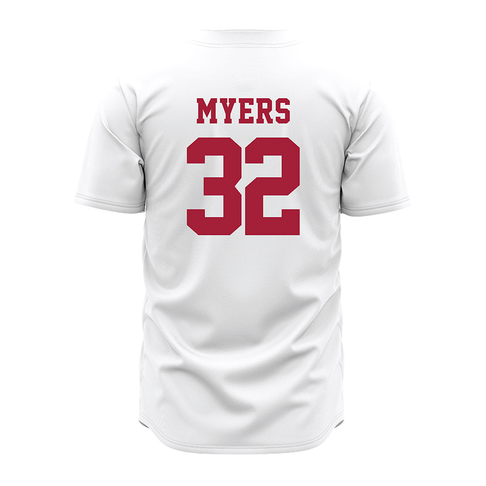 Alabama - NCAA Baseball : Braylon Myers - White Jersey