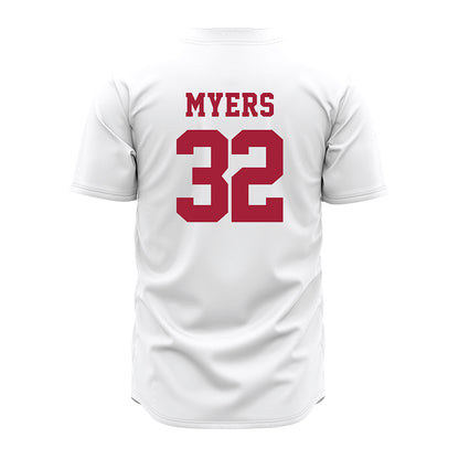 Alabama - NCAA Baseball : Braylon Myers - White Jersey