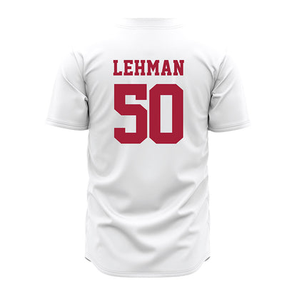 Alabama - NCAA Baseball : Connor Lehman - White Jersey-1