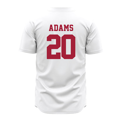 Alabama - NCAA Baseball : Zane Adams - White Jersey