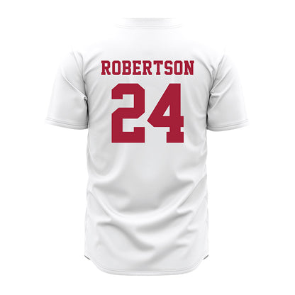 Alabama - NCAA Baseball : Tate Robertson - White Jersey