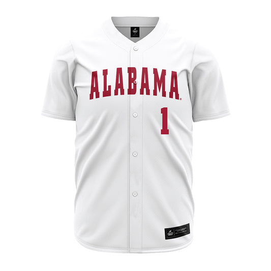Alabama - NCAA Baseball : Justin Lebron - White Jersey