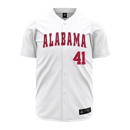 Alabama - NCAA Baseball : Connor Ball - White Jersey