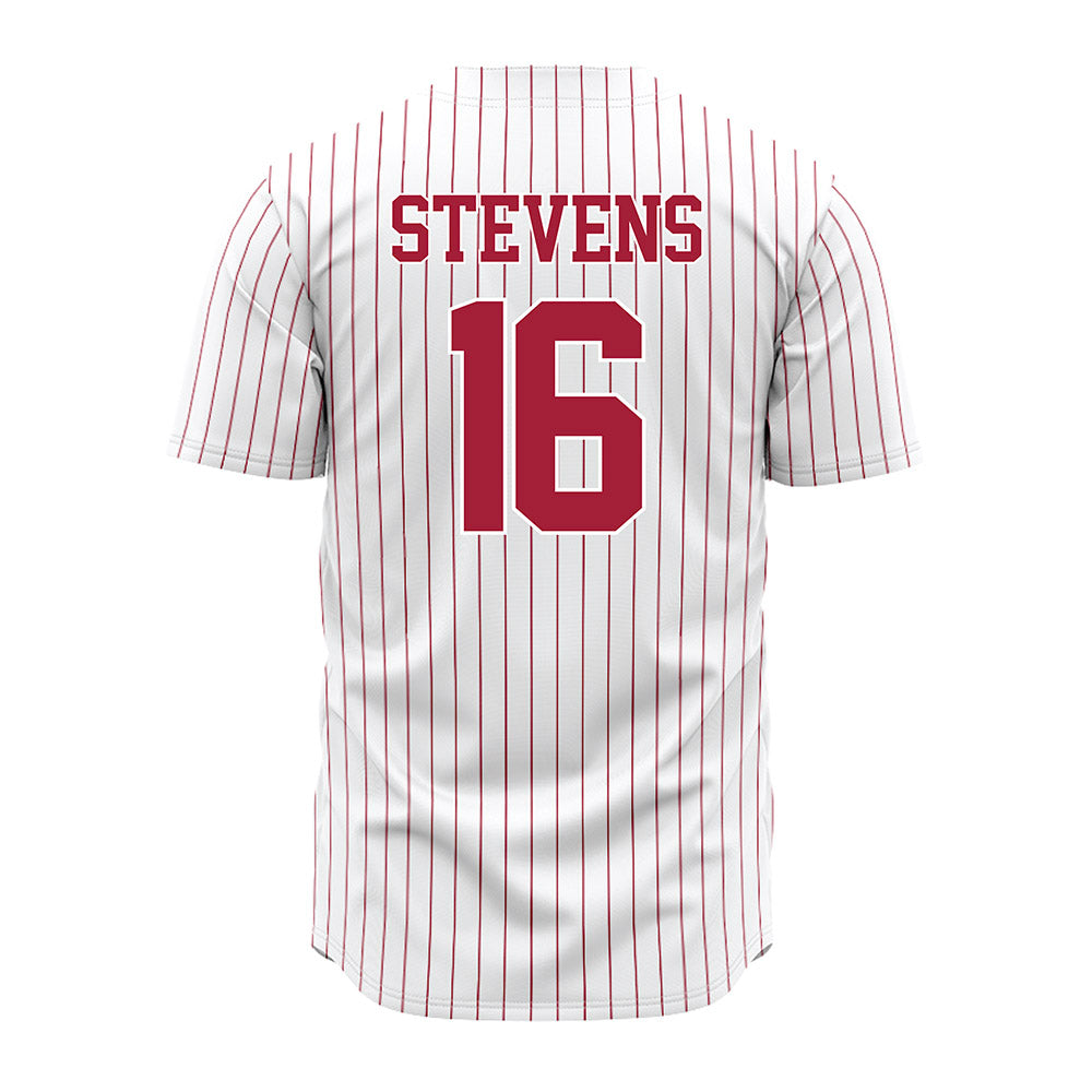 Alabama - NCAA Baseball : Jonathan Stevens - Pinstripe Jersey