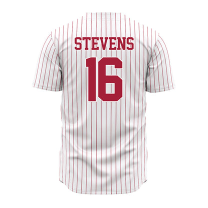 Alabama - NCAA Baseball : Jonathan Stevens - Pinstripe Jersey