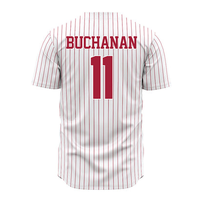 Alabama - NCAA Baseball : Coulson Buchanan - Pinstripe Jersey