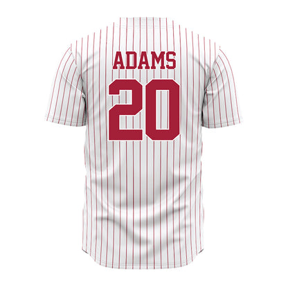 Alabama - NCAA Baseball : Zane Adams - Pinstripe Jersey