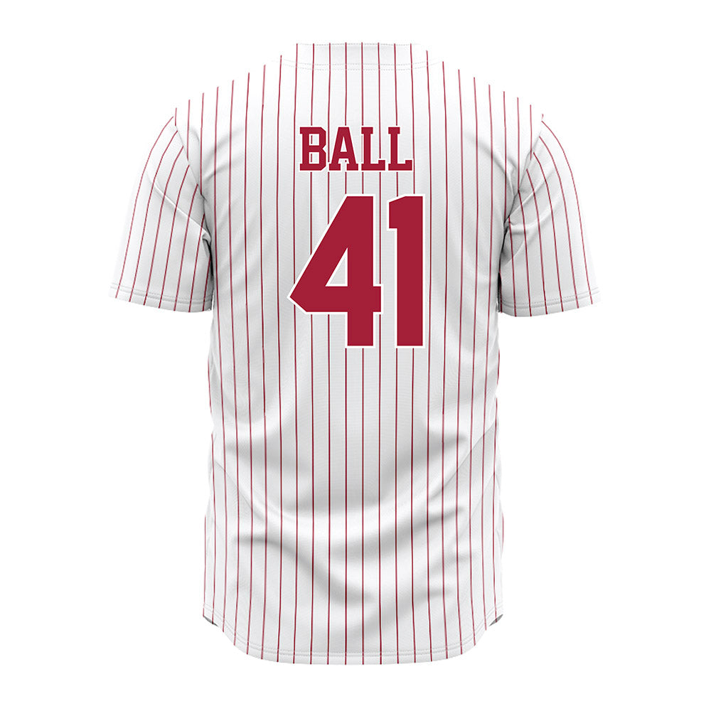 Alabama - NCAA Baseball : Connor Ball - Pinstripe Jersey