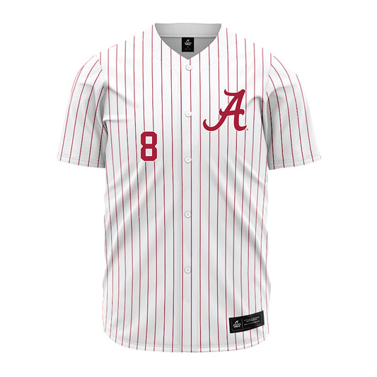 Alabama - NCAA Baseball : Tyler Fay - Pinstripe Jersey