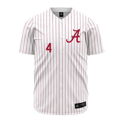 Alabama - NCAA Baseball : Riley Quick - Pinstripe Jersey