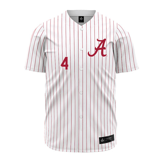 Alabama - NCAA Baseball : Riley Quick - Pinstripe Jersey