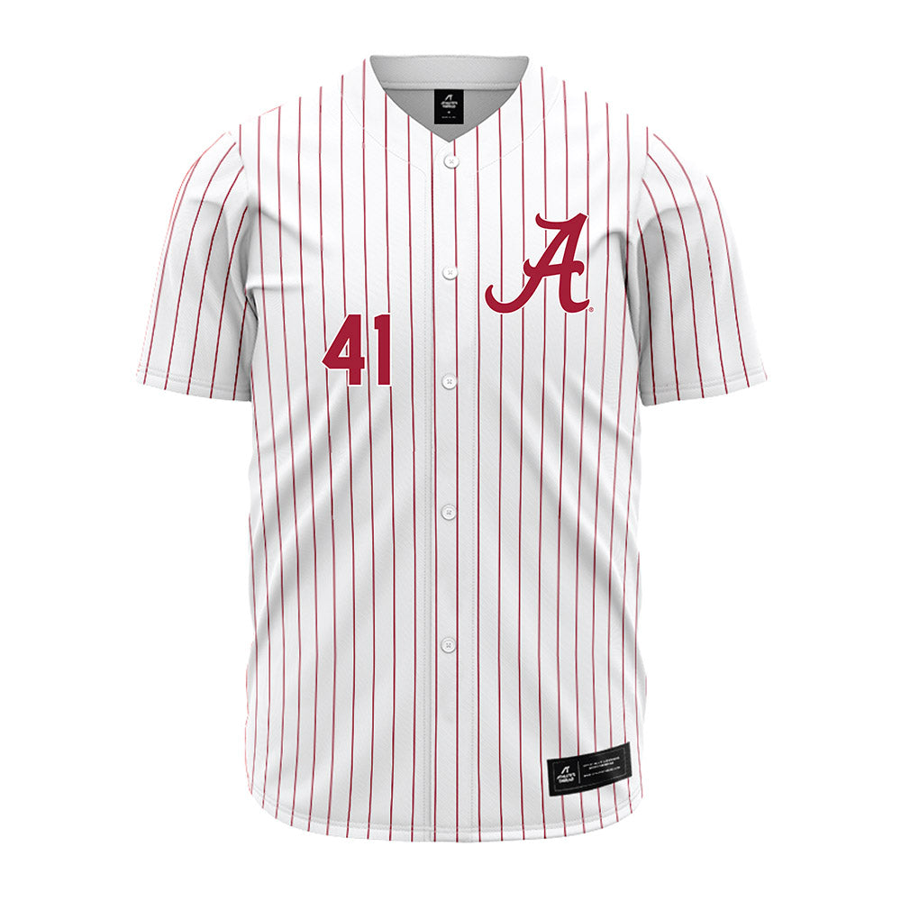 Alabama - NCAA Baseball : Connor Ball - Pinstripe Jersey