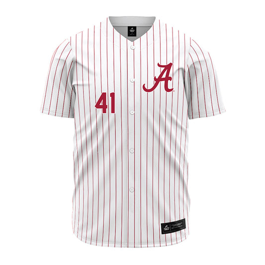 Alabama - NCAA Baseball : Connor Ball - Pinstripe Jersey