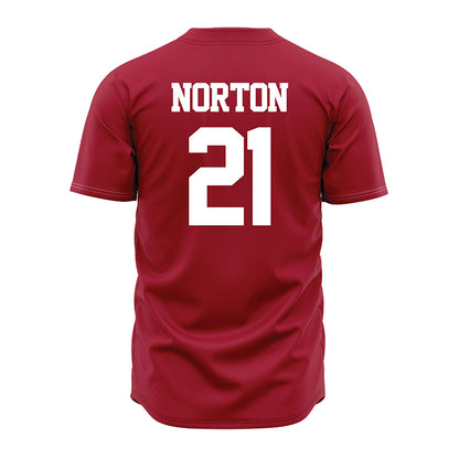 Alabama - NCAA Baseball : Brennen Norton - Red Jersey-1