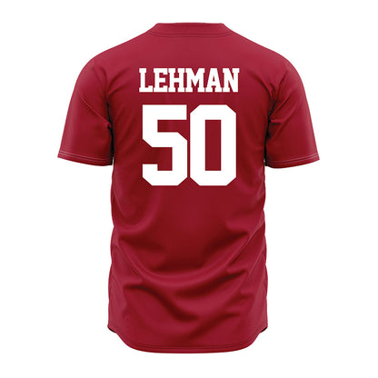 Alabama - NCAA Baseball : Connor Lehman - Red Jersey-1