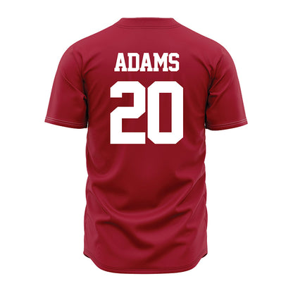 Alabama - NCAA Baseball : Zane Adams - Red Jersey