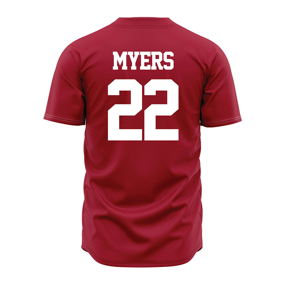 Alabama - NCAA Baseball : Braylon Myers - Red Jersey-1