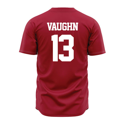 Alabama - NCAA Baseball : Luke Vaughn - Red Jersey-1