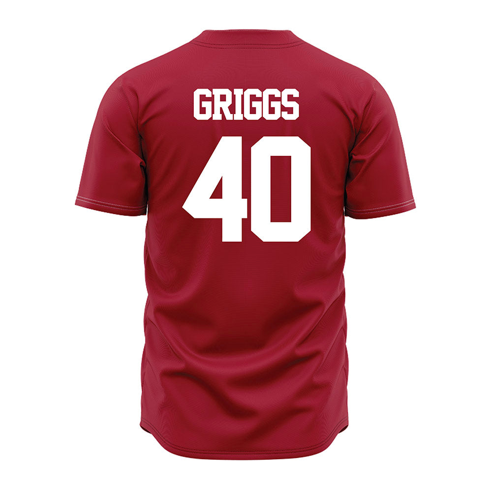 Alabama - NCAA Baseball : Sean Griggs - Red Jersey-1