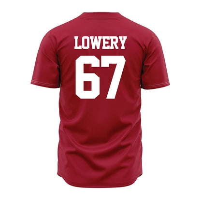Alabama - NCAA Baseball : Egan Lowery - Red Jersey-1
