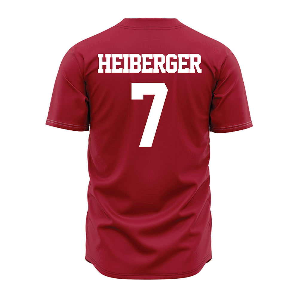 Alabama - NCAA Baseball : Matthew Heiberger - Red Jersey-1