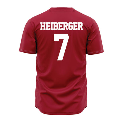 Alabama - NCAA Baseball : Matthew Heiberger - Red Jersey-1