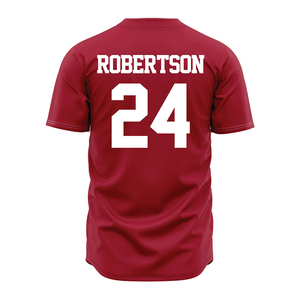 Alabama - NCAA Baseball : Tate Robertson - Red Jersey