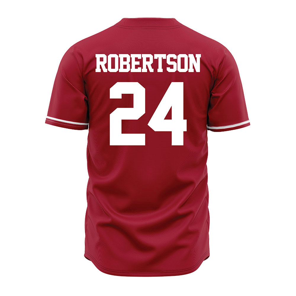 Alabama - NCAA Baseball : Tate Robertson - Cardinal Jersey